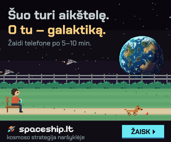 Šuo turi aikštelę. O tu – galaktiką. spaceship.lt – kosmoso strategija naršyklėje