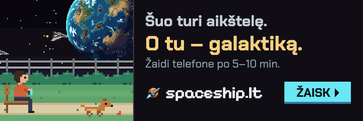 Šuo turi aikštelę. O tu – galaktiką. spaceship.lt – kosmoso strategija naršyklėje